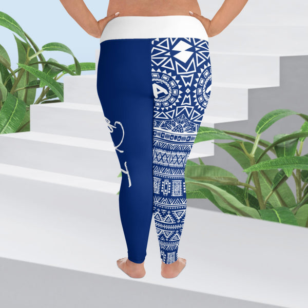 I REP (BLUE) Plus Size Leggings