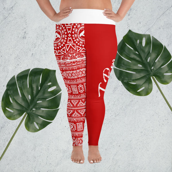 I REP (RED) Plus Size Leggings
