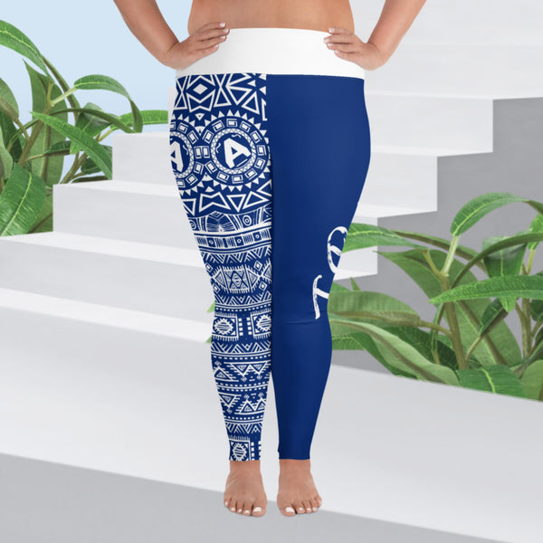 I REP (BLUE) Plus Size Leggings