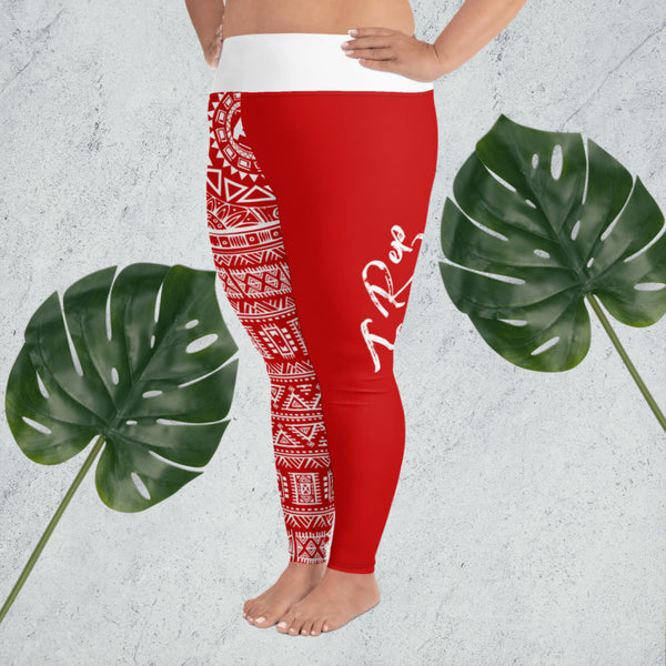I REP (RED) Plus Size Leggings