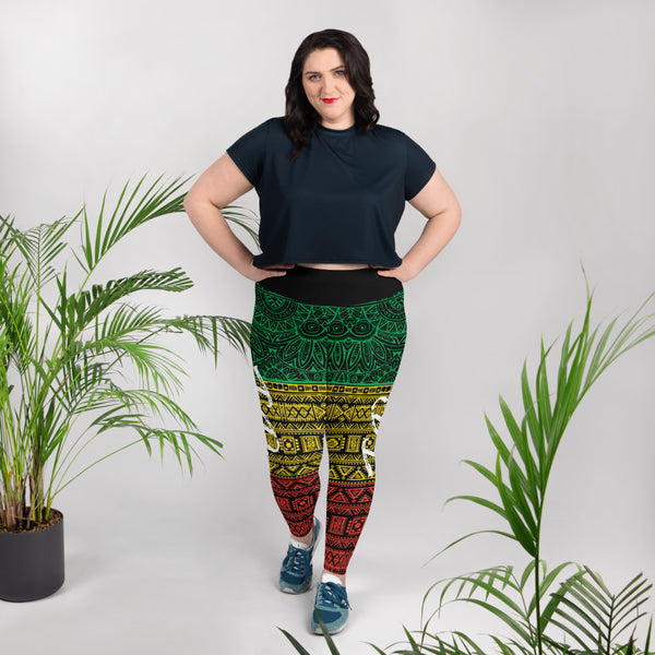 I REP (Rasta) Plus Size Leggings