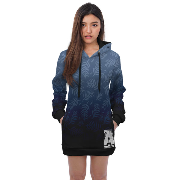OCEAN BLUE HOODIE DRESS